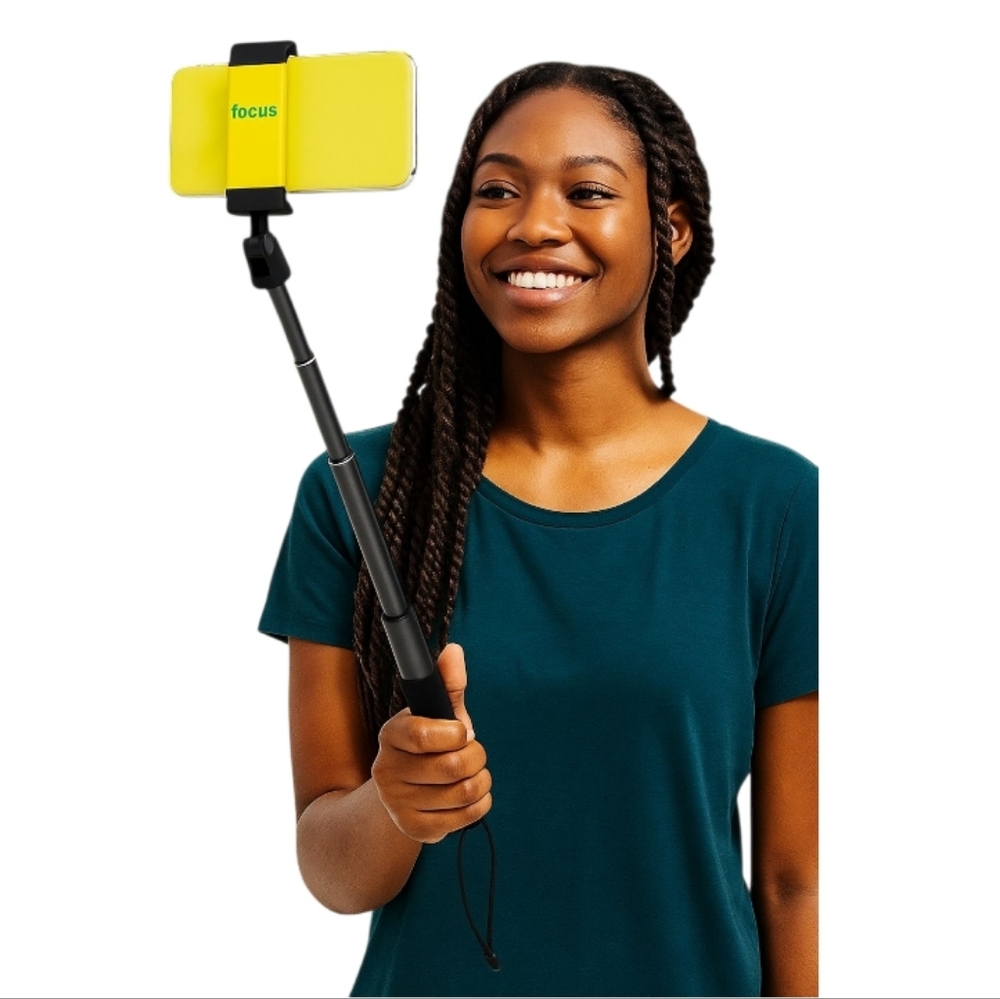 Onn Wireless Selfie Stick W/ Bluetooth Remote – Adjustable 12.9"-39"